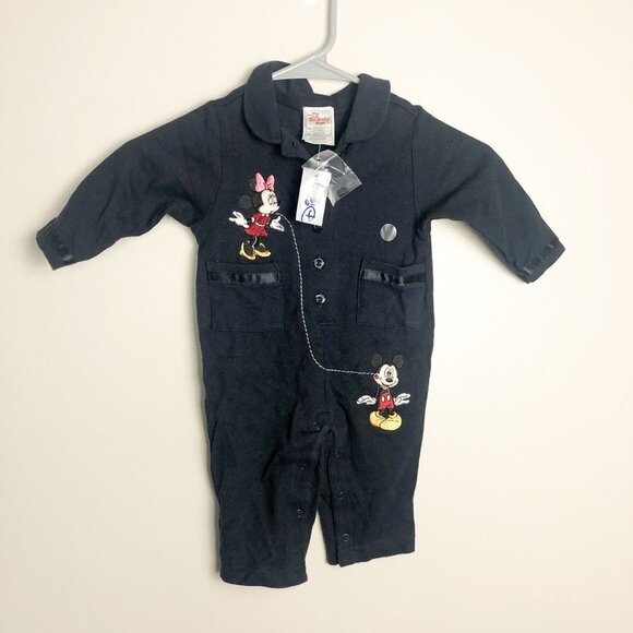 NWT Disney Store Mickey Minnie One Piece Jumper Romper Kids 6mos - Picture 1 of 8